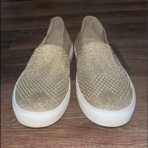 Gold Steve Madden Slip On Size 8